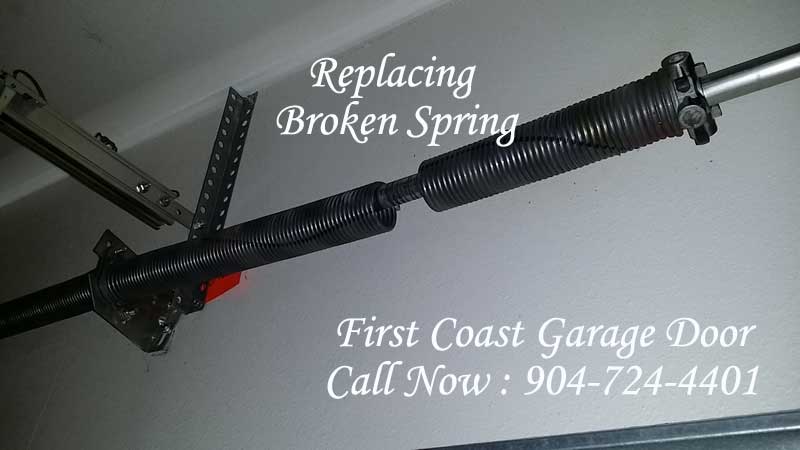Replacing Garage Door Springs, How To Fix Broken Garage Door Spring